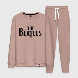 Костюм хлопковый мужской The Beatles, цвет: пыльно-розовый