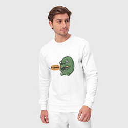 Костюм хлопковый мужской Я сделяль, цвет: белый — фото 2