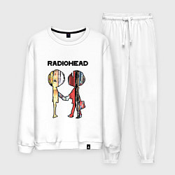 Костюм хлопковый мужской Radiohead Peoples, цвет: белый