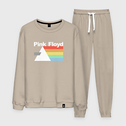 Костюм хлопковый мужской Pink Floyd, цвет: миндальный
