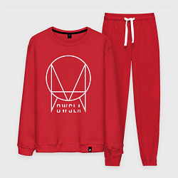 Костюм хлопковый мужской OWSLA, цвет: красный