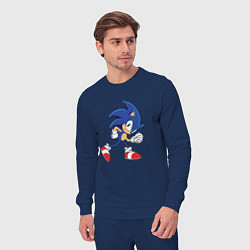 Костюм хлопковый мужской Sonic the Hedgehog, цвет: тёмно-синий — фото 2