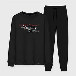 Костюм хлопковый мужской The Vampire Diaries, цвет: черный