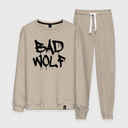 Костюм хлопковый мужской Bad Wolf, цвет: миндальный