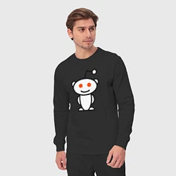 Костюм хлопковый мужской Reddit, цвет: черный — фото 2