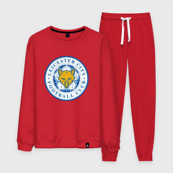 Костюм хлопковый мужской Leicester City FC, цвет: красный