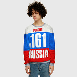 Свитшот мужской Russia: from 161, цвет: 3D-меланж — фото 2
