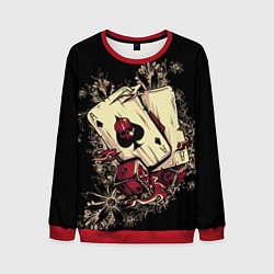 Свитшот мужской Карты дьявола, цвет: 3D-красный