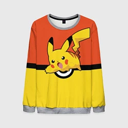 Свитшот мужской Pikachu, цвет: 3D-меланж