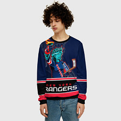 Свитшот мужской New York Rangers, цвет: 3D-черный — фото 2