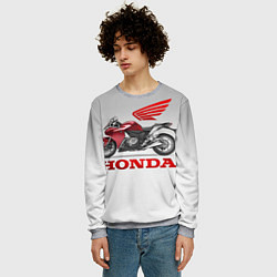 Свитшот мужской Honda 2, цвет: 3D-меланж — фото 2