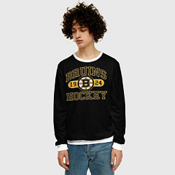 Свитшот мужской Boston Bruins: Est.1924, цвет: 3D-белый — фото 2