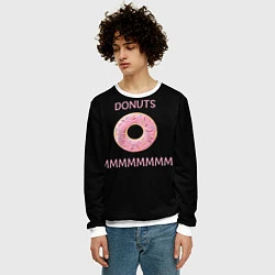 Свитшот мужской Donuts, цвет: 3D-белый — фото 2