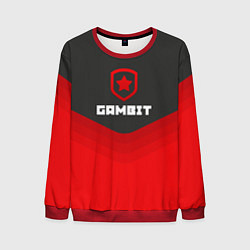 Свитшот мужской Gambit Gaming Uniform, цвет: 3D-красный