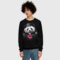 Свитшот мужской Donut Panda, цвет: 3D-черный — фото 2