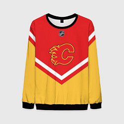 Свитшот мужской NHL: Calgary Flames, цвет: 3D-черный