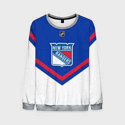 Свитшот мужской NHL: New York Rangers, цвет: 3D-меланж