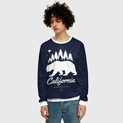Свитшот мужской California Republic, цвет: 3D-белый — фото 2