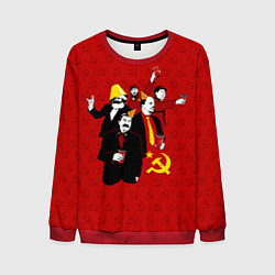 Свитшот мужской Communist Party, цвет: 3D-красный