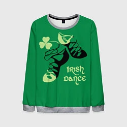 Свитшот мужской Ireland, Irish dance, цвет: 3D-меланж