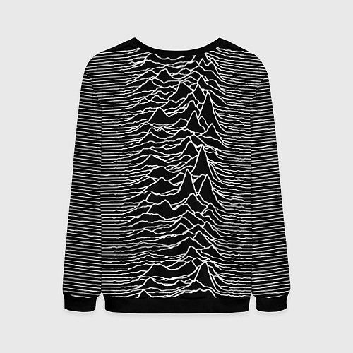 Мужской свитшот Joy Division: Unknown Pleasures / 3D-Черный – фото 2