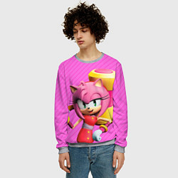 Свитшот мужской Amy Rose, цвет: 3D-меланж — фото 2