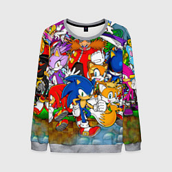Свитшот мужской Sonic Stories, цвет: 3D-меланж