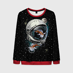 Свитшот мужской Подводный космос, цвет: 3D-красный