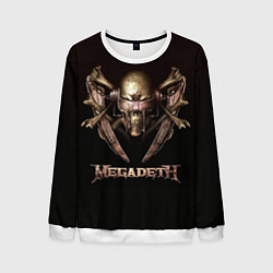 Свитшот мужской Megadeth, цвет: 3D-белый