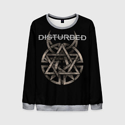 Свитшот мужской Disturbed Logo, цвет: 3D-меланж