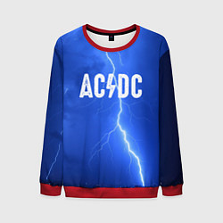 Свитшот мужской AC/DC: Lightning, цвет: 3D-красный