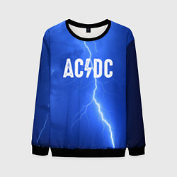 Свитшот мужской AC/DC: Lightning, цвет: 3D-черный
