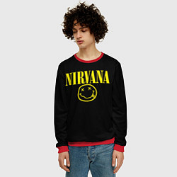 Свитшот мужской Nirvana Rock, цвет: 3D-красный — фото 2