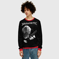 Свитшот мужской Dave Mustaine, цвет: 3D-красный — фото 2