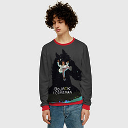 Свитшот мужской Bojack Horseman, цвет: 3D-красный — фото 2