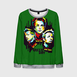 Свитшот мужской Green Day: Trio, цвет: 3D-меланж