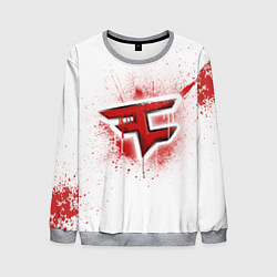 Свитшот мужской FaZe Clan: White collection, цвет: 3D-меланж