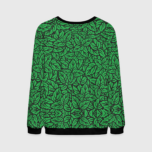 Мужской свитшот Mint - Мята / 3D-Черный – фото 2