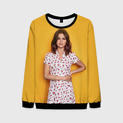 Свитшот мужской Selena Gomez: Yellow Style, цвет: 3D-черный