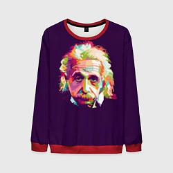 Свитшот мужской Альберт Эйнштейн: Арт, цвет: 3D-красный