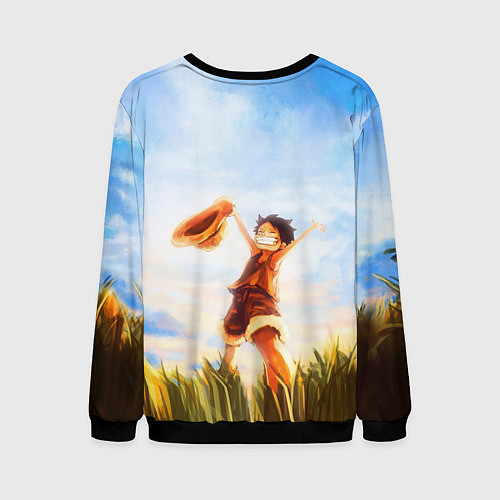 Мужской свитшот Ван-Пис / 3D-Черный – фото 2