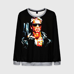 Свитшот мужской Terminator with a pistol, цвет: 3D-меланж