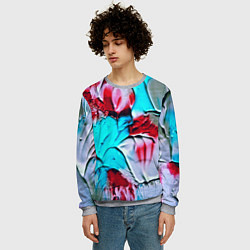 Свитшот мужской Акварель, цвет: 3D-меланж — фото 2