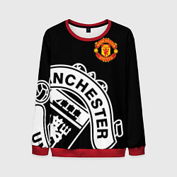 Свитшот мужской Man United: Black Collection, цвет: 3D-красный