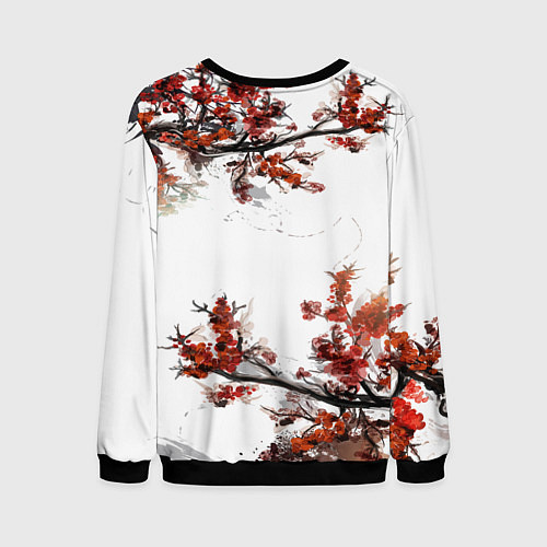 Мужской свитшот САКУРА / 3D-Черный – фото 2