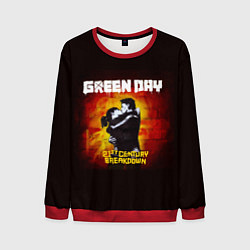 Свитшот мужской Поцелуй Green Day, цвет: 3D-красный