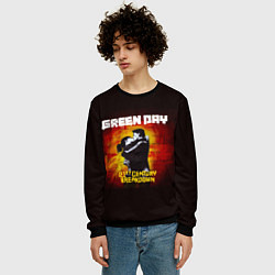 Свитшот мужской Поцелуй Green Day, цвет: 3D-черный — фото 2