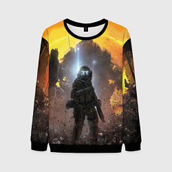 Свитшот мужской Titanfall: Robots War, цвет: 3D-черный
