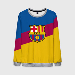 Свитшот мужской FC Barcelona 2018 Colors, цвет: 3D-меланж