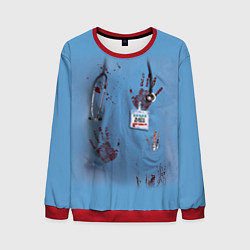 Свитшот мужской Костюм врача кровь, цвет: 3D-красный